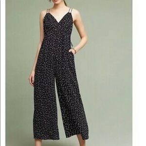 Maeve wide leg jumpsuit black/white dots size 4